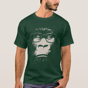 Hipster Gorilla With Glasses T-Shirt