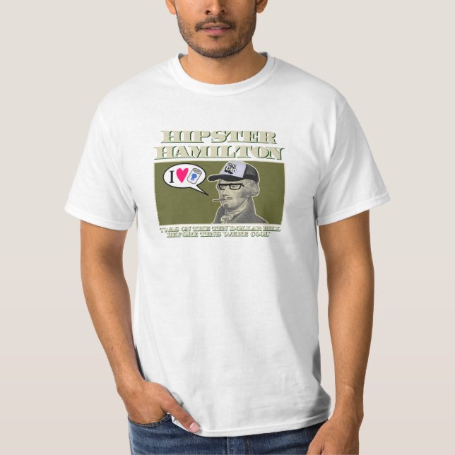 Hipster Hamilton T-Shirt (Front)