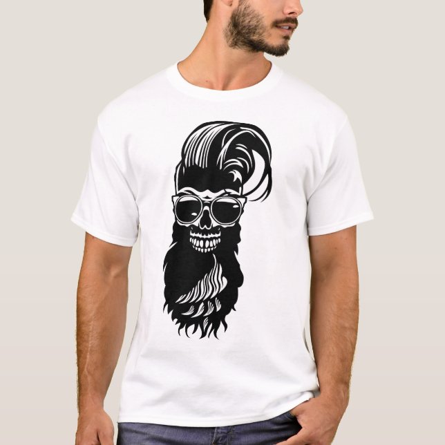 hipster hipster babre goggles barber punk 2 T-Shirt (Front)