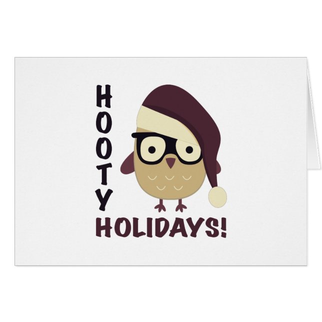 Hipster Hooty Holidays! (Front Horizontal)