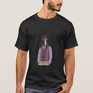 Hipster Horse With Glasses Cute Horses T-Shirt