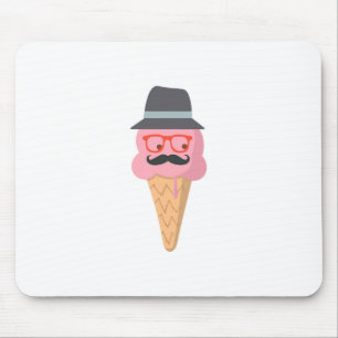 Hipster ice cream mouse pad