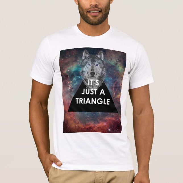 Hipster "It's Just A Triangle" T-Shirt (Front)