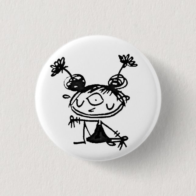 hipster lakshmi 3 cm round badge (Front)