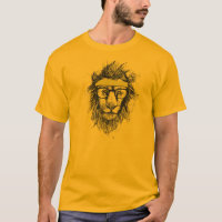 Hipster lion