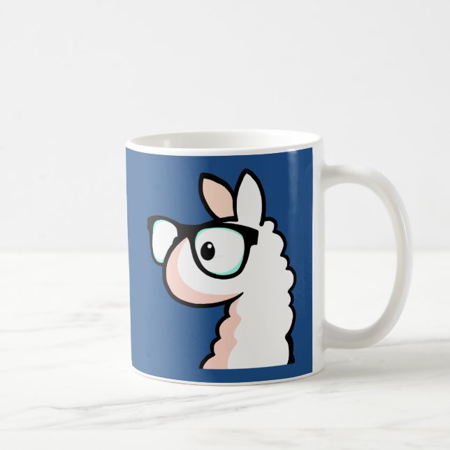 Hipster Llama Coffee Mug (Right)