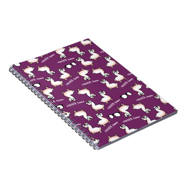 Hipster Llama Madness Notebook (Right Side)
