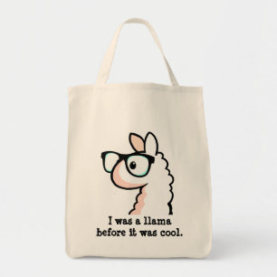 Hipster Llama Tote Bag
