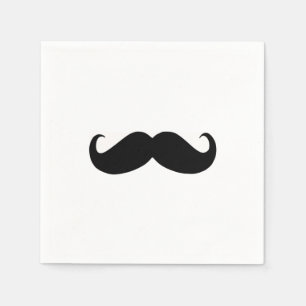 Hipster Moustache Paper Napkin