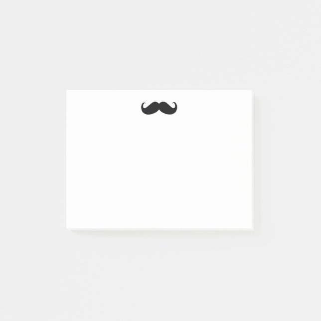 Hipster Moustache Post-it® Note 4x3 (Front)