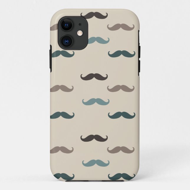Hipster Moustaches Case-Mate iPhone Case (Back)