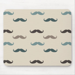 Hipster Moustaches Mouse Pad