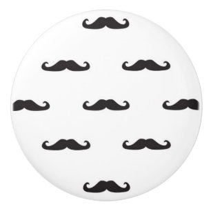 Hipster pattern ceramic knob