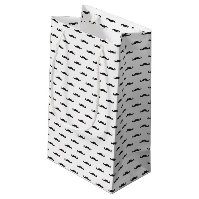 Hipster pattern small gift bag (Back Angled)