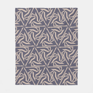 Hipster pattern with polygonal elements. Triangles Fleece Blanket