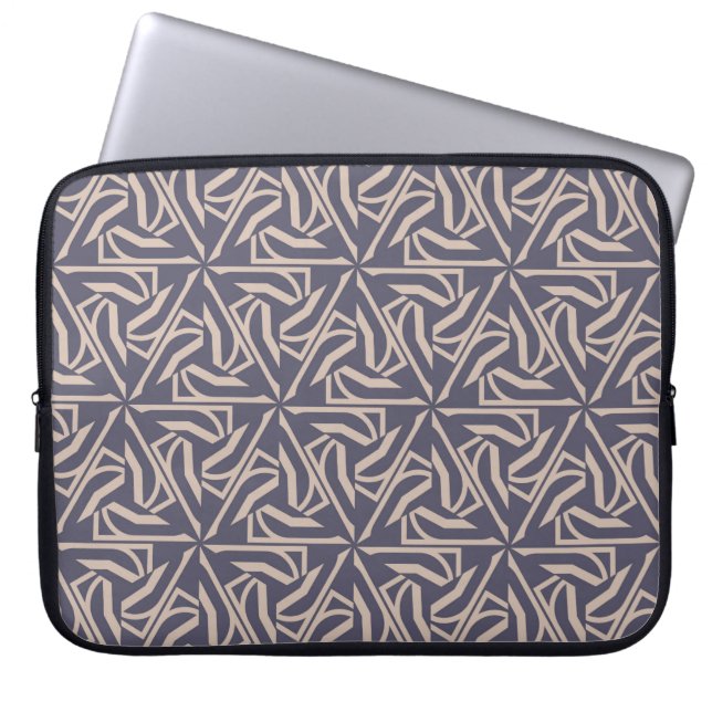 Hipster pattern with polygonal elements. Triangles Laptop Sleeve (Front)
