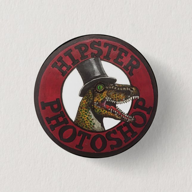 Hipster Photoshop Logo 3 Cm Round Badge (Front)