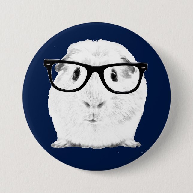 Hipster Pigster 7.5 Cm Round Badge (Front)