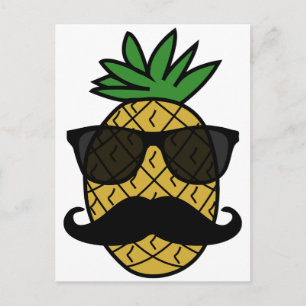 Hipster Pineapple Postcard
