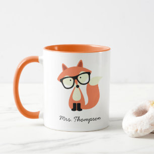 Hipster Red Fox Mug