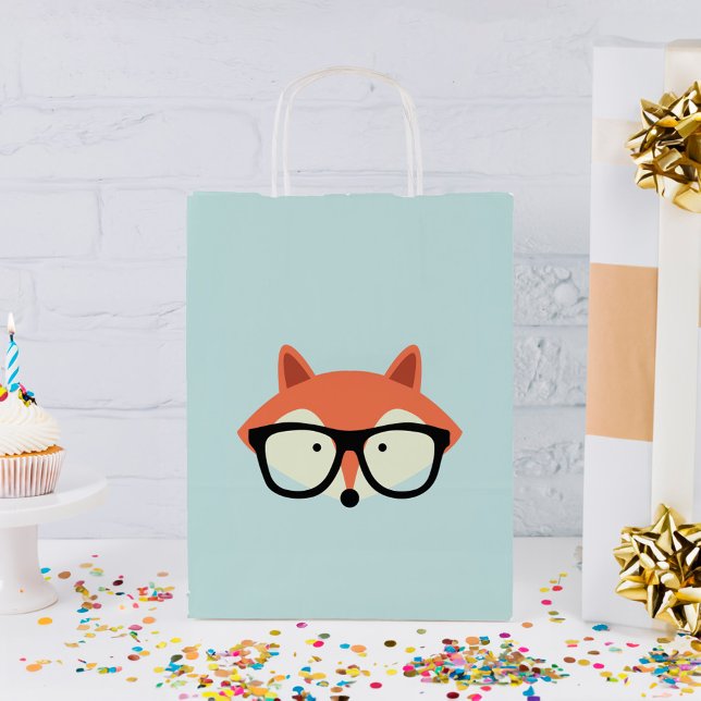 Hipster Red Fox Small Gift Bag (Creator Uploaded)