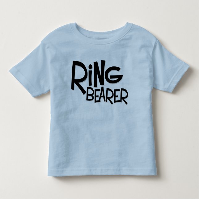 Hipster Ring Bearer Toddler T-Shirt (Front)