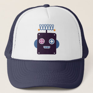 Hipster Robot Trucker Hat