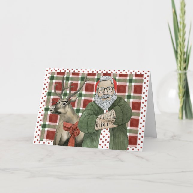 Hipster Santa Collection Card (Front)