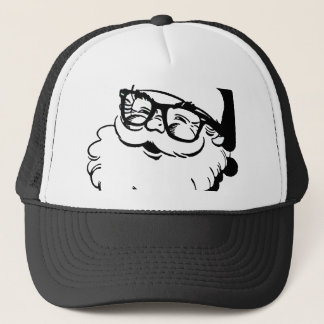 hipster santa trucker hat