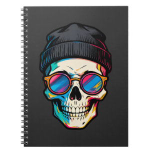 Hipster Skull Cap Notebook