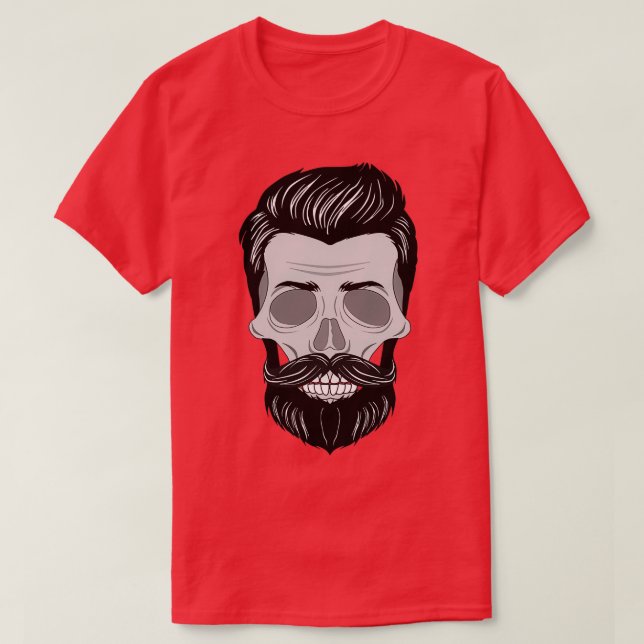 Hipster Skull T-Shirt (Design Front)