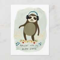 Hipster Sloth | Rollin' With My Slow Jams