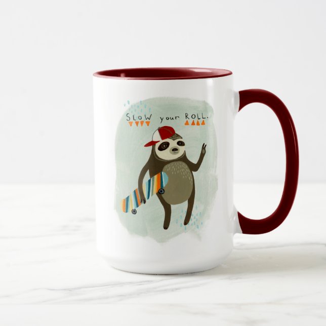 Hipster Sloth | Slow Your Roll Mug (Right)
