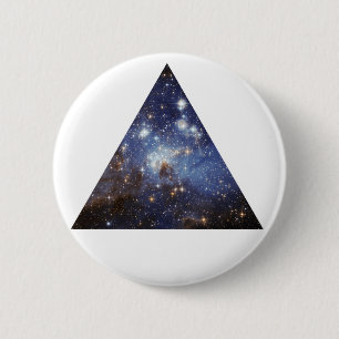 hipster space triangle button