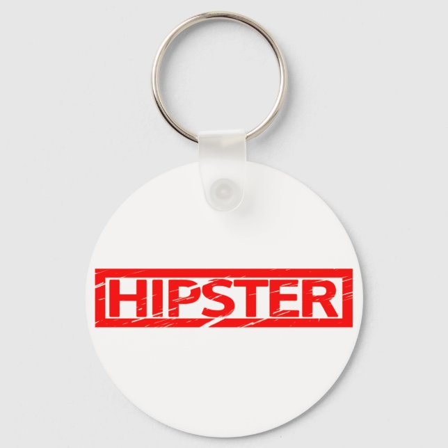 Hipster Stamp Key Ring (Front)