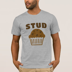 Hipster Stud Muffin Cupcake Muffin Graphic Funny T-Shirt