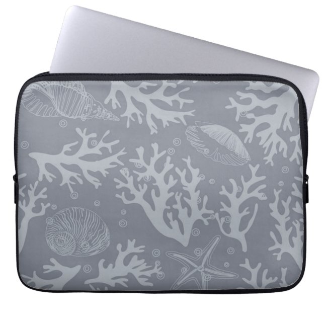 Hipster Style Coral Reef Laptop Sleeve (Front)