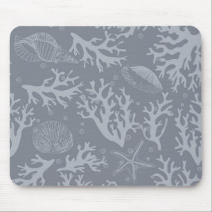 Hipster Style Coral Reef Mouse Pad
