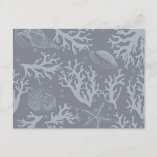Hipster Style Coral Reef Postcard