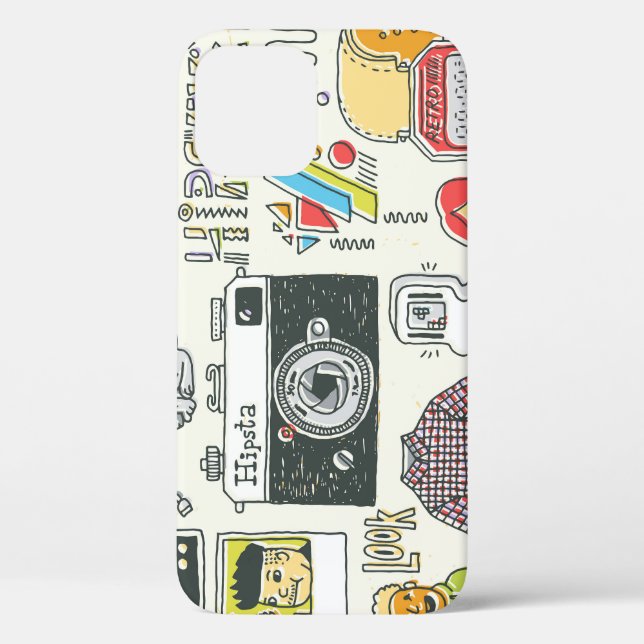 Hipster swag: hand-drawn doodle set Case-Mate iPhone case (Back)