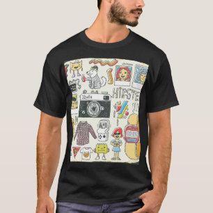 Hipster swag: hand-drawn doodle set T-Shirt