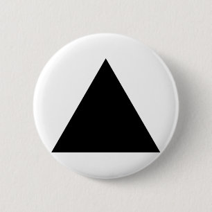 hipster triangle 6 cm round badge