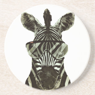 Hipster Zebra Coaster