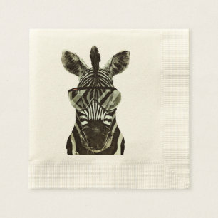 Hipster Zebra Napkin