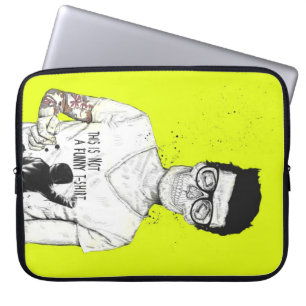 Hipsters not dead laptop sleeve