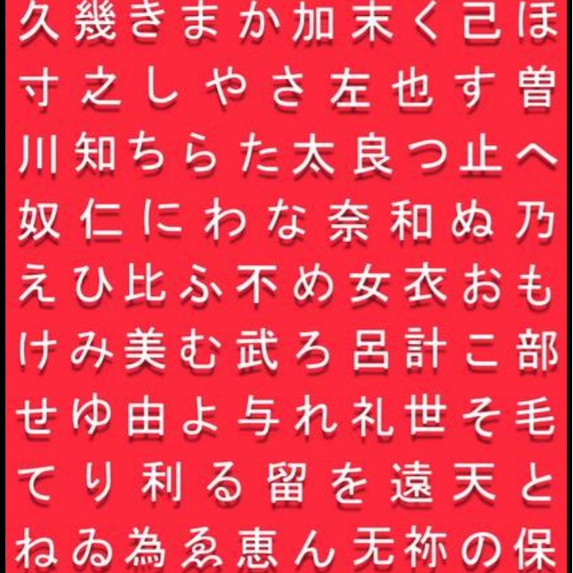 Hiragana chart and family T-shirt (Creator Uploaded)