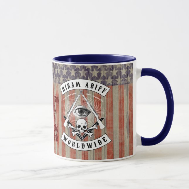 Hiram Abiff Biker mug for Freemason (Right)