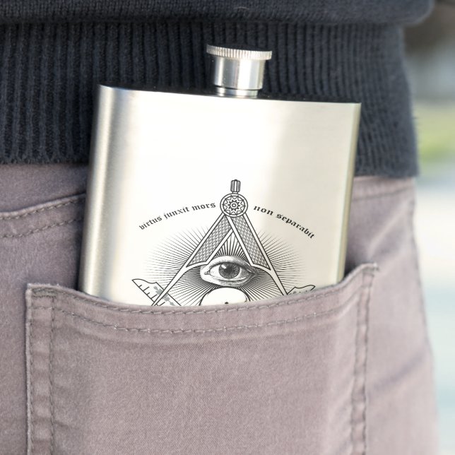 Hiram Abiff Freemason flask (In Situ)