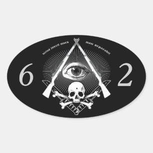 hiram abiff Lodge 62 sticker
