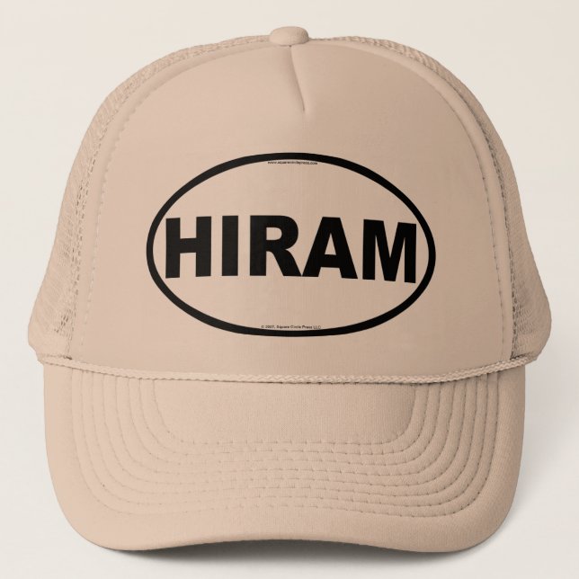 HIRAM Oval Trucker Hat (Front)